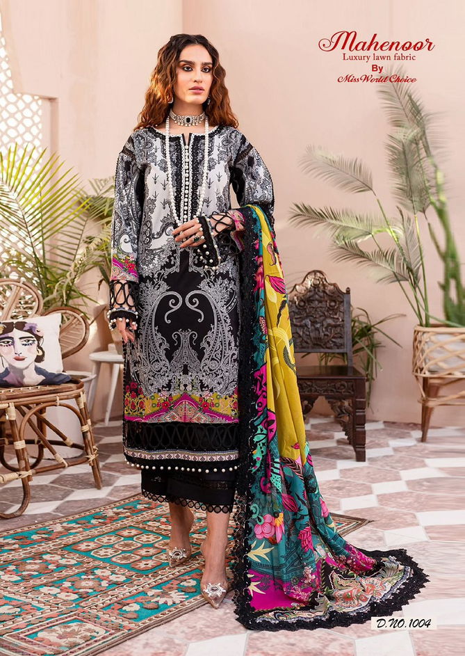 Mahenoor Vol 3 By Miss World Printed Karachi Cotton Dress Material Wholesalers In Mumbai
